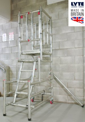 LytePod LP15 Podium Steps with Side Rails - up to 1.475m Platform Height